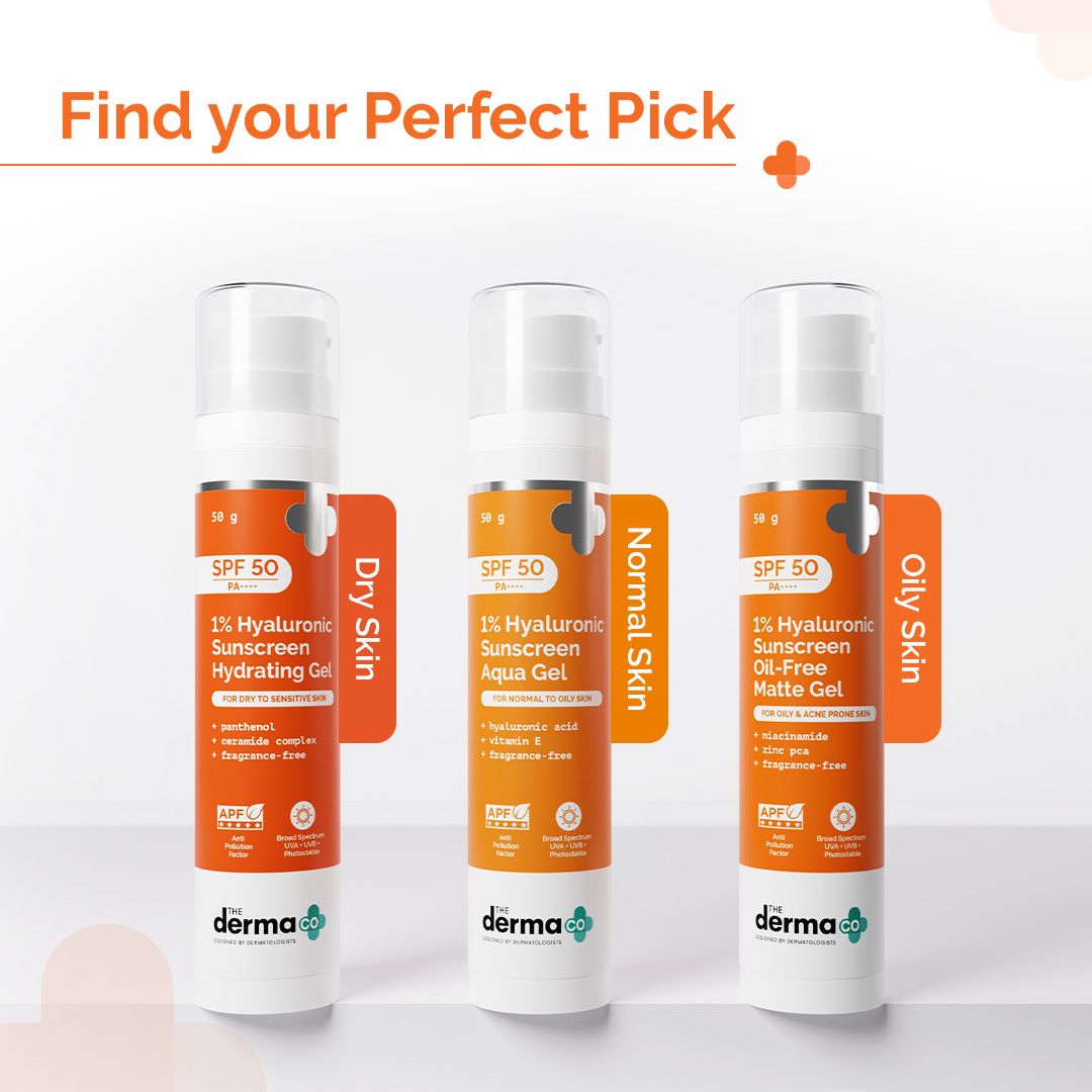 1% Hyaluronic Sunscreen Oil-Free Matte Gel In Vivo Tested (ISO 24444:2019 Certified, CTRI/2025/02/079913) - 50 g