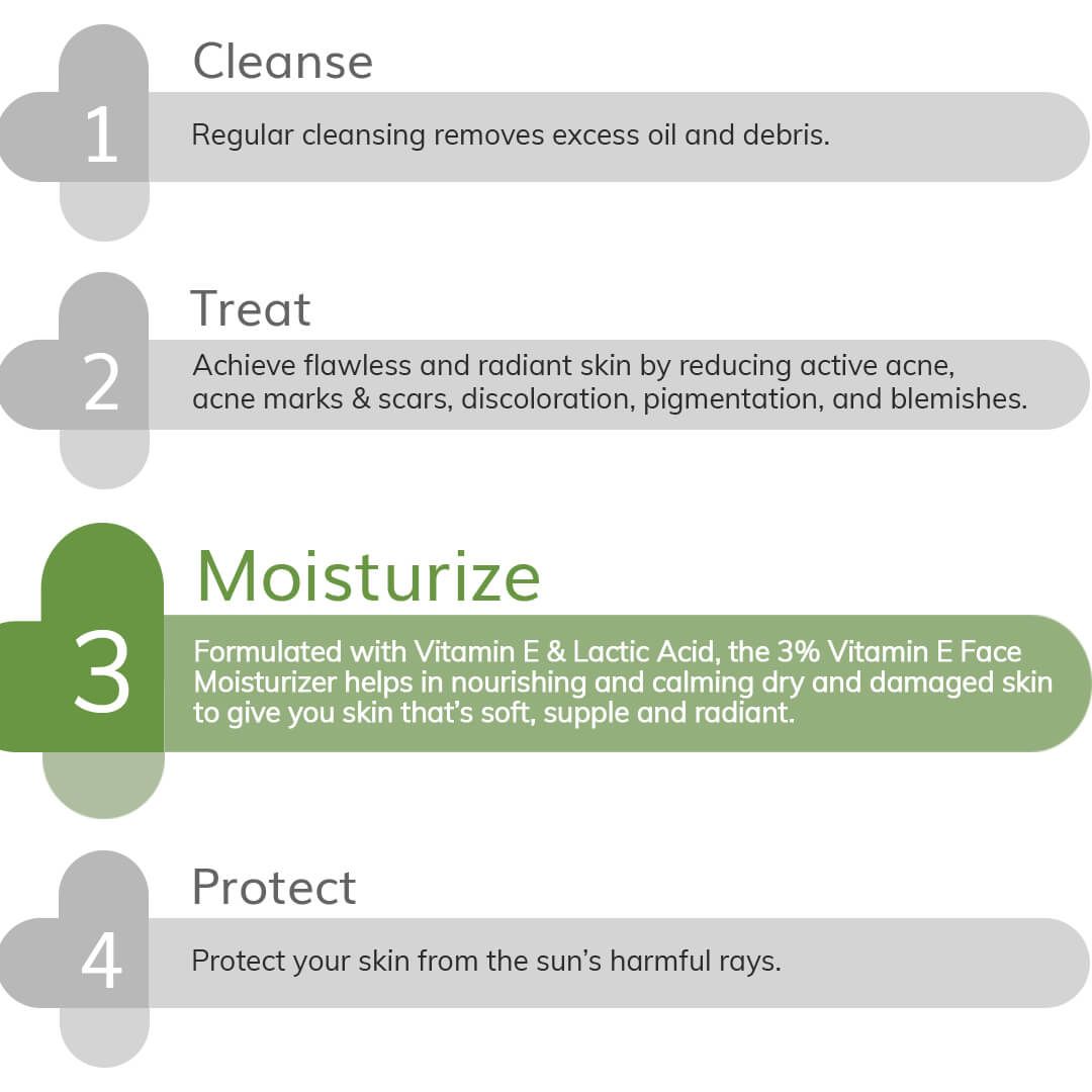 3% Vitamin E Face Moisturizer With Vitamin E & Lactic Acid - 100g