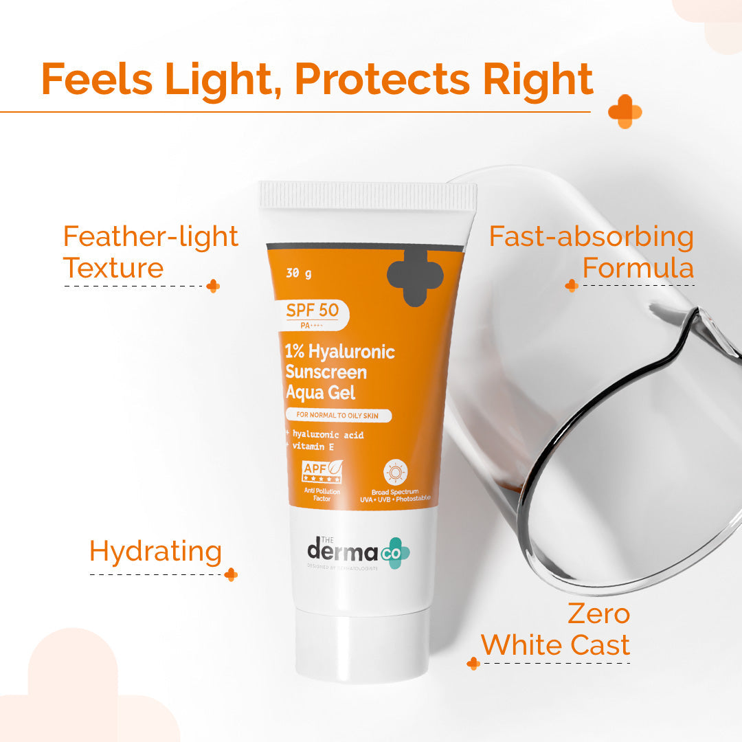1% Hyaluronic Sunscreen Aqua Gel with SPF 50 & PA++++ - 30g