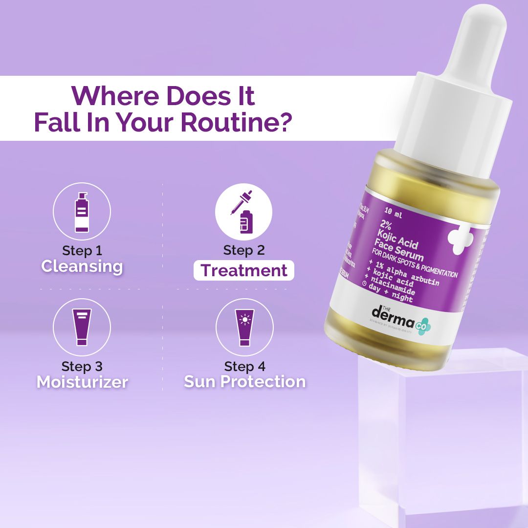 2% Kojic Acid Face Serum for Dark Spots And Pigmentation - 10 ml
