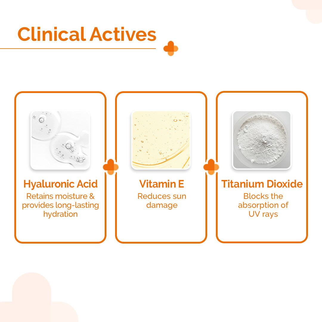 1% Hyaluronic Sunscreen Aqua Gel In Vivo Tested (ISO 24444:2019 Certified, CTRI/2025/02/080287) with SPF 50 & PA++++ - 125 g
