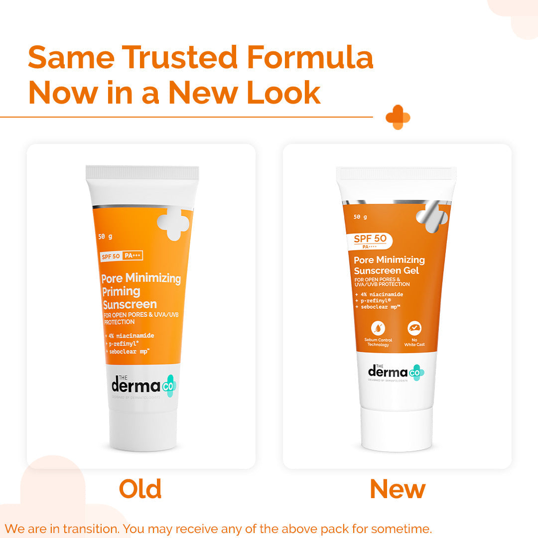 Pore Minimizing Sunscreen Gel with SPF 50 & PA+++ For Open Pores & UVA/UVB Protection - 50 g