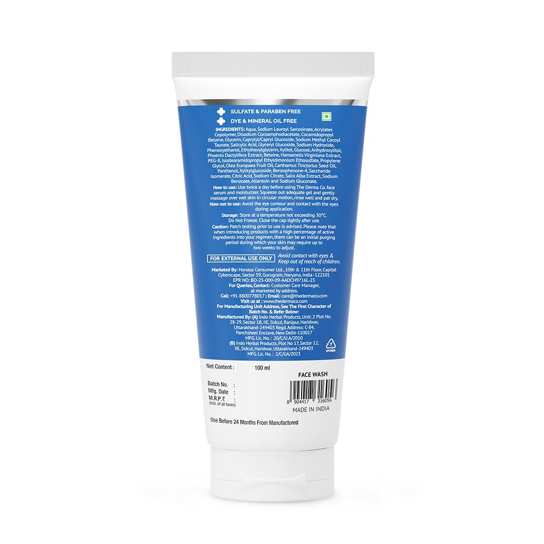 2% Salicylic Acid Gel Face Wash with Salicylic Acid & Witch Hazel - 100ml