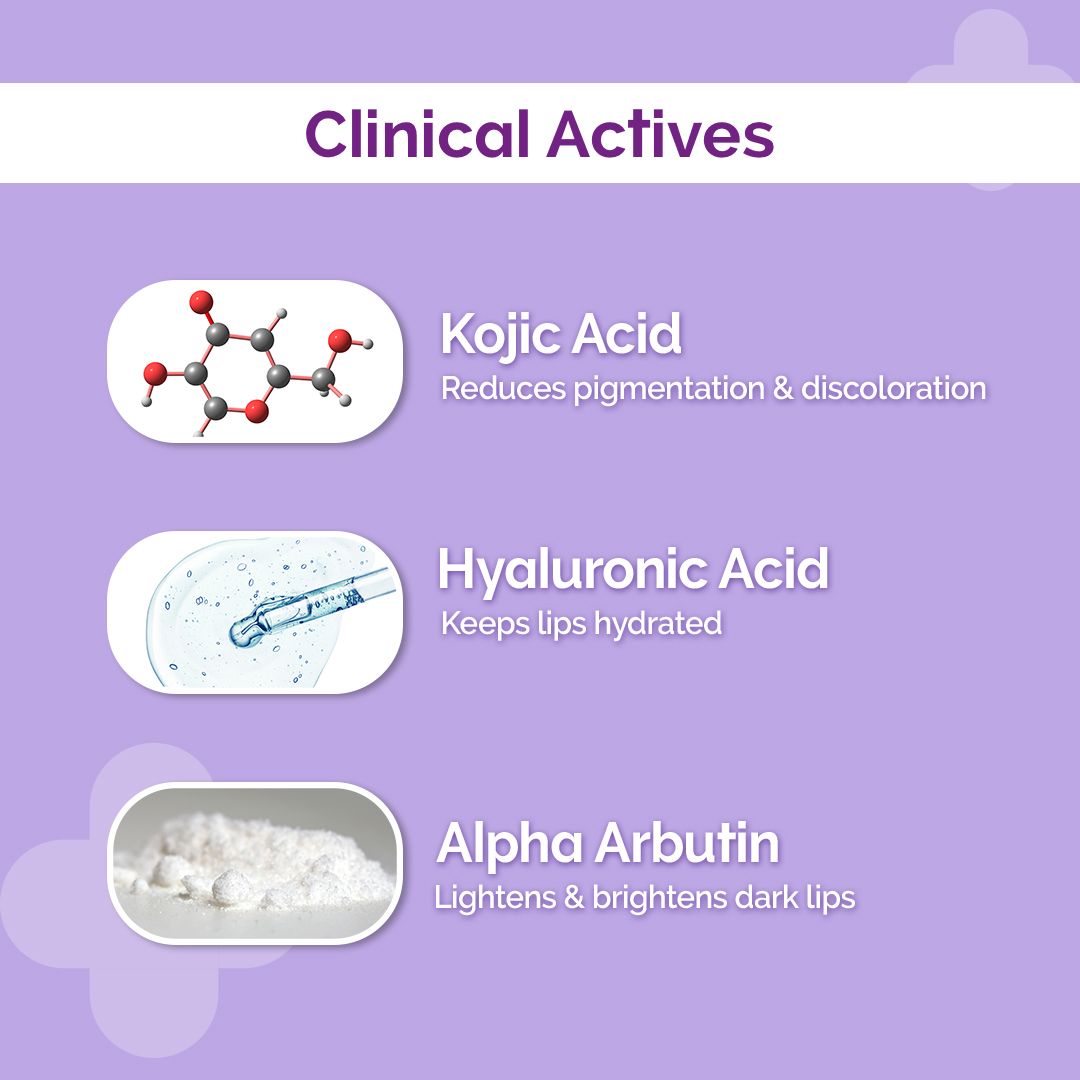 1% Kojic Acid Lip Balm With Alpha Arbutin & Hyaluronic Acid - 4.5g