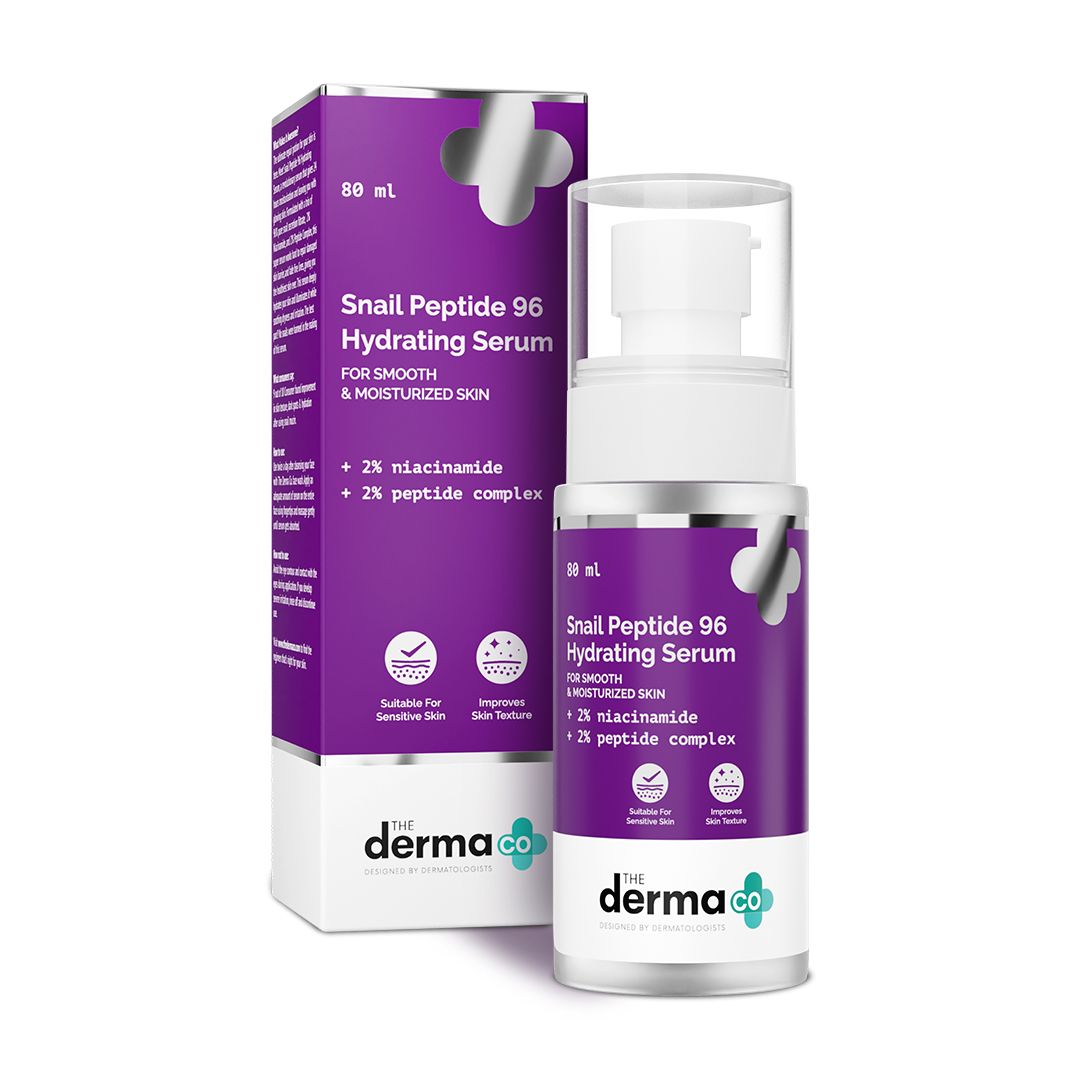 Snail Peptide 96 Hydrating Serum with Snail Mucin & Peptide Complex for Smooth & Moisturized Skin - 80 ml